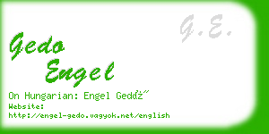 gedo engel business card